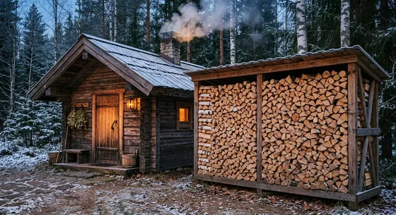 Укладка дров в Ростове-на-Дону, улица Каминная, 39